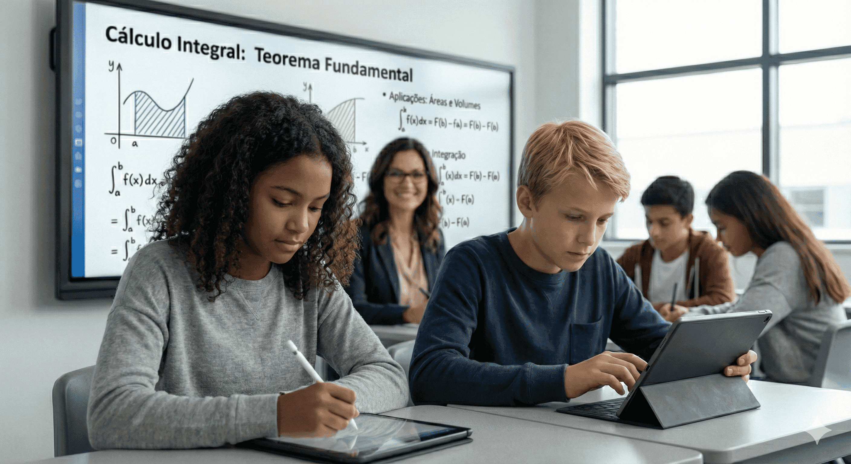 Estudantes aprendendo