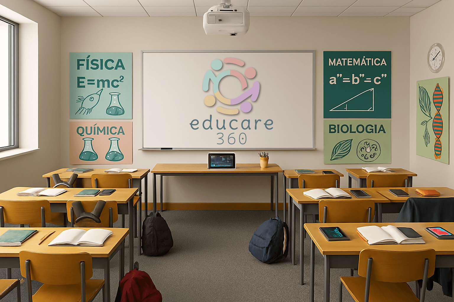 Estudantes em sala de aula